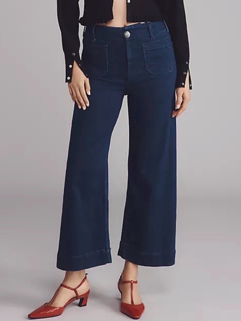 Maeve Collette Wide Leg Jeans 32Tall NWT